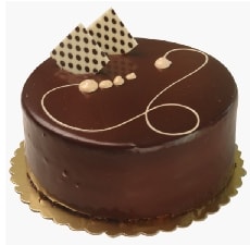 6-9 Kişilik Sade Çikolatalı Yaş Pasta Butik Seri