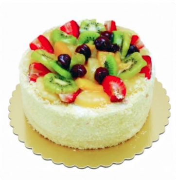 6-9 Kişilik Şık ve Lezzetli Karışık Meyveli Yaz Pastası