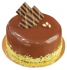 El Yapımı 2-3 Kişilik Sade Çikolatalı Yaş Pasta