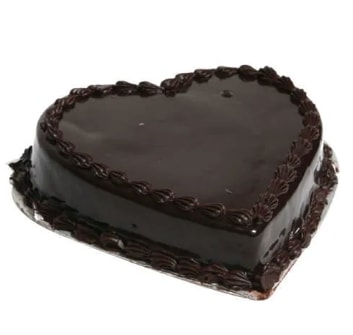Şık Kutlama Lezzeti 6-9 Kişilik Kakaolu Kalp Pasta